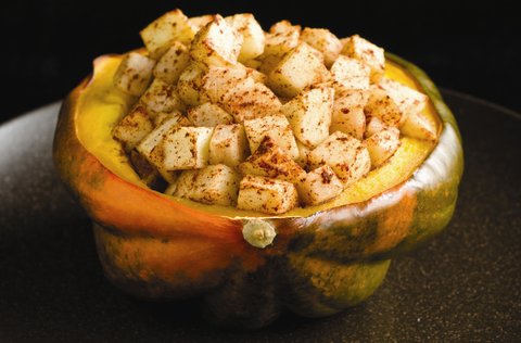 Baked, Loaded Acorn Squash